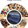 Version 1.0.0 Forever bene 8-Pack Clear Plastic Organizer Boxes,Small Parts Storage Containers with Secure Latch Lids for Craft Supplies,Jewelry, Beads,Office Nail Tools (Blue, 5.3" x 3.2" x 1.2")