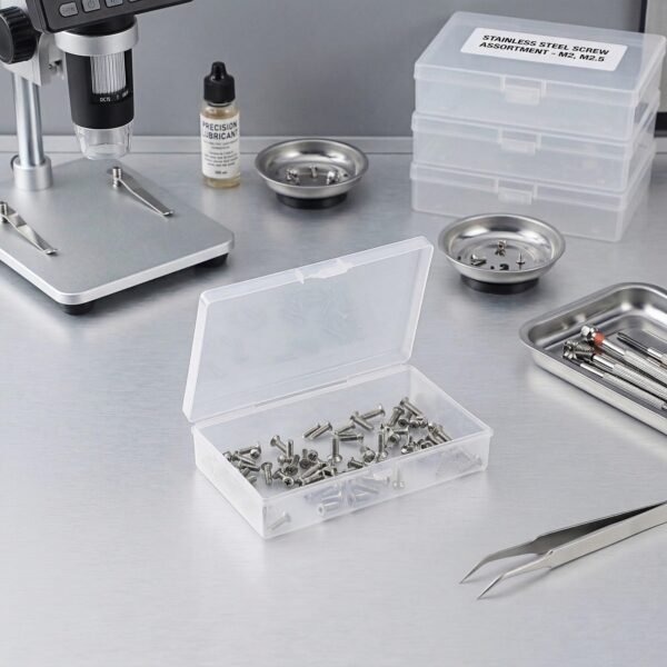 Forever bene 8-Pack Clear Plastic Organizer Boxes,Small Parts Storage Containers with Secure Latch Lids for Craft Supplies,Jewelry, Beads,Office Nail Tools (Clear, 5.3" x 3.2" x 1.2")