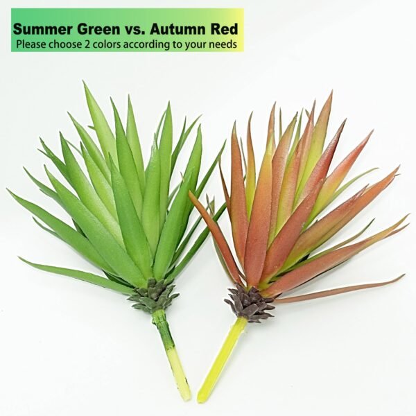 Version 1.0.0 2 PCS Artificial Agave Succulents Plants Real Touch Lifelike Succulants Plants Faux Greenery Garden DIY Home Office Decoration Ornament