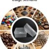 Forever bene 17 Pack Clear Plastic Storage Boxes with Lids,Beading Storage 3x3x1.4 Inches Square Organizer Containers for Small Parts, Crafts, Jewelry, SMT Components