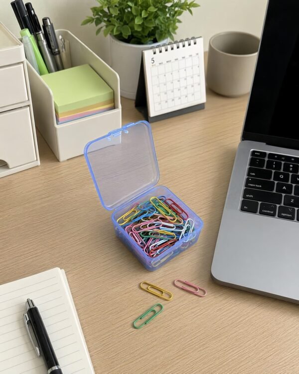 Version 1.0.0 Forever bene 17 Pack Blue Plastic Storage Boxes with Lids, 2.6x2.6x1.4 Inches Square Organizer Containers for Small Parts, Crafts, Jewelry, SMT Components