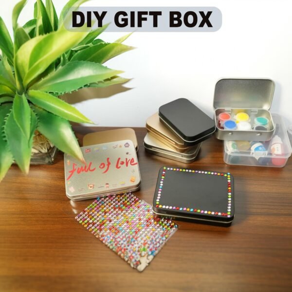 Forever Bene 2 Pcs Flip-Top Tin Rectangular Metal Tin Boxes with Hinged Lids (4.5 x 3.5 x 0.9 Inch), Empty Storage Containers in for Gift Cards, Crafts, Hardware & EDC Survival Kits, Silver