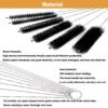 Espresso Machine Cleaning Brush - 15 PCS Long Handle Straw & Bottle Brush Kit, Flexible Scrubber for Coffee Pots, Mugs, Cups, Water Bottles, Glassware & Bent Pipes