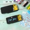 Forever bene 20 Pack Slide Top Metal Tins, Matte Black Rectangular Empty Containers with Lids,Small Portable Storage Box for Beads,Crafts,Hardware,Jewelry - Includes 10 Large (3.6") and 10 Small (3")