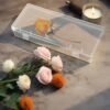 Forever bene 6 Pack Clear Plastic Storage Boxes with Hinged Lids, 6x2.6x1.2 Inches Long Rectangular Organizer for Diamond Art Accessories, Beads, Crafts