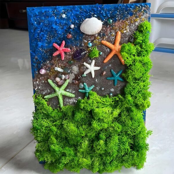 Forever bene Resin Starfish - Vase Filler + Simulated Lotus Leaf